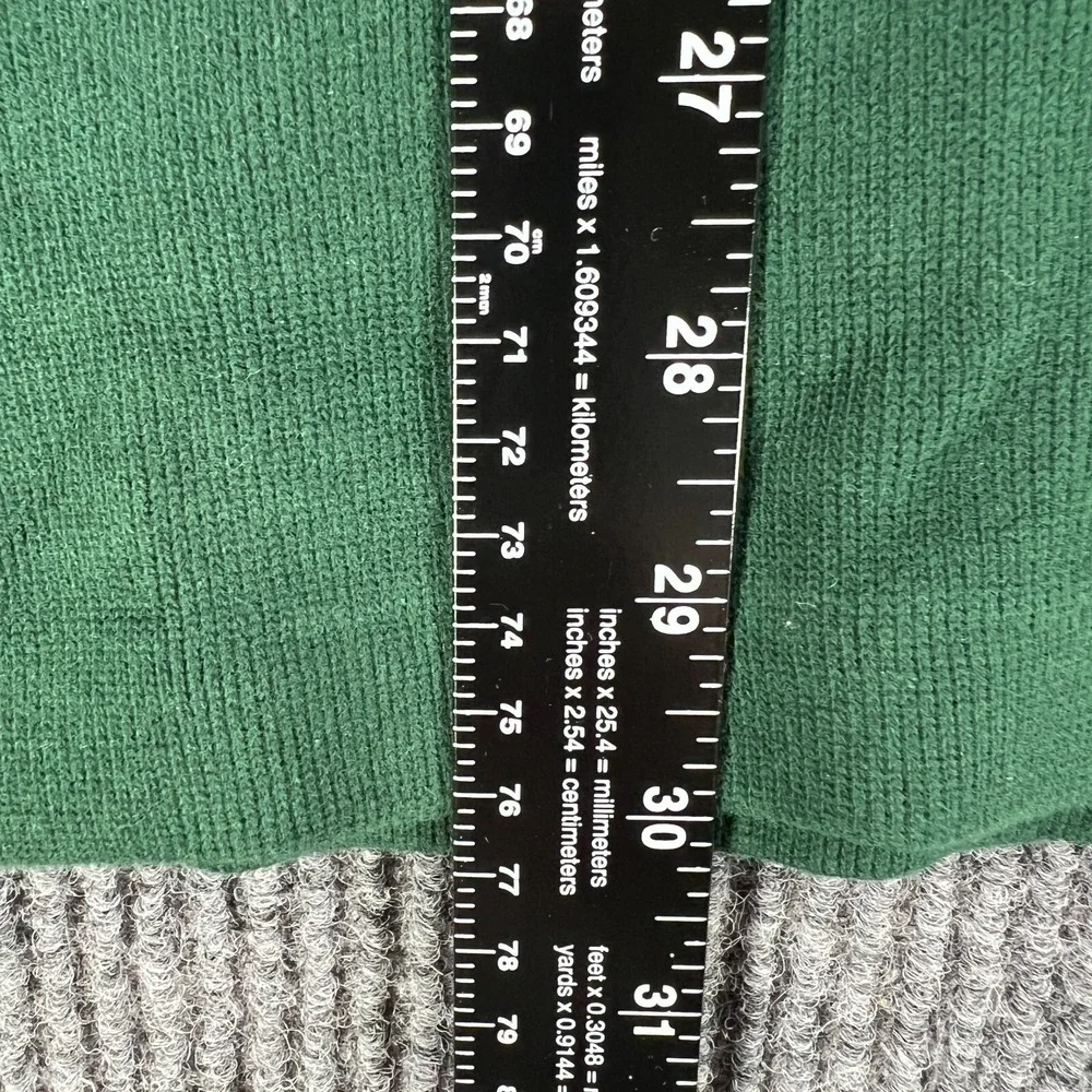 Polo Ralph Lauren Sweater Mens XL Extra Large Green Long Sleeve Mock 1/4 Zip